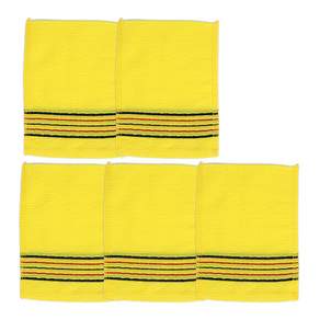 SHABATH 沐浴毛巾組, 黃色, 1條, 5條