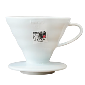 HARIO 好璃奧 V60 彩虹磁石濾杯 迷霧白02, 1~4杯, 1個