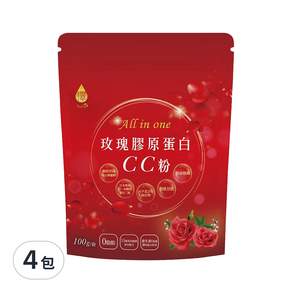 Tsuie 日濢 All in one玫瑰膠原蛋白CC粉, 100g, 4包