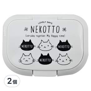 Skater 可重複使用濕紙巾蓋 WTL1AG, NEKOTTO, 2個