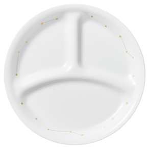 Corelle 康寧 餐具 Stargazing系列 三格餐盤, 白色, 2個