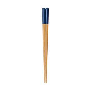 de Buyer 畢耶 Ganko Kids 日本熊本傳統色手作天然竹兒童筷 18cm, 紺藍, 1雙