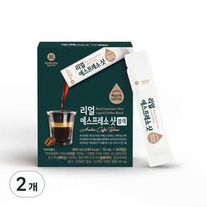 McNulty Coffee Real濃縮黑咖啡液隨身包, 15ml, 30入, 2盒