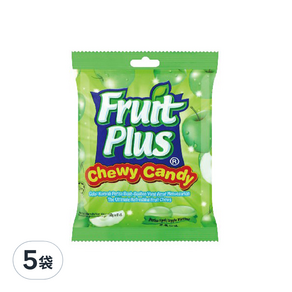 Fruit Plus 軟糖 青蘋果風味, 150g, 5袋