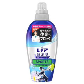 Lenor 蘭諾 超消臭1WEEK 消臭抗菌衣物柔軟精 藍色運動, 530ml, 1瓶