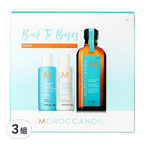 MOROCCANOIL 摩洛哥優油 春日組 保濕修復洗髮露70ml*1+保濕修復護髮劑70ml*1+優油100ml*1, 3組