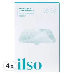 ilso Natural mild 溫和去粉刺鼻貼, 5片, 4盒