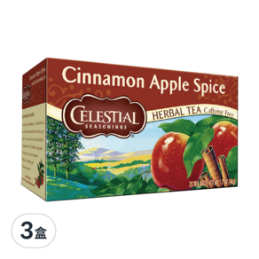 CELESTIAL SEASONINGS 詩尚草本 蘋果肉桂茶, 2.4g, 20包, 3盒