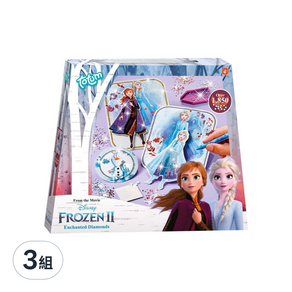 totum disney 迪士尼 手作系列 鑽貼畫組, 冰雪奇緣2, 3組