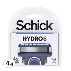 Schick 舒適牌 Hydro 5 高級刮鬍刀片, 4入, 4個