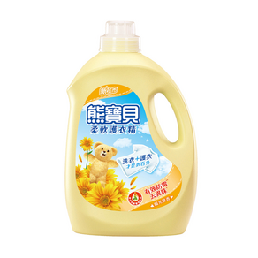 熊寶貝 衣物柔軟精 陽光馨香, 3.2L, 1瓶