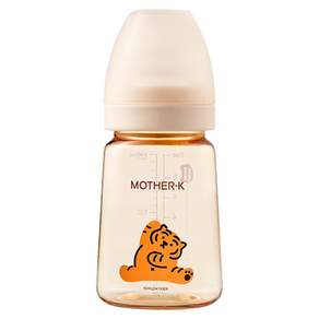 MOTHER-K Muzil Tiger PPSU奶瓶 無奶嘴, 奶油色, 180ml, 1個