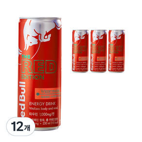 Red Bull 紅牛 紅色版碳酸飲料, 250ml, 12個