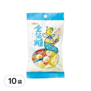 惠香食品 金笛糖 水蜜桃, 120g, 10袋