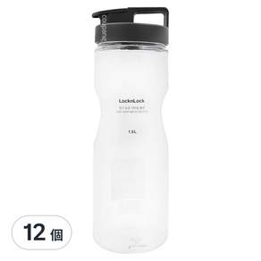 LocknLock 樂扣樂扣 輕鬆手提PET冷水壺 HAP814, 灰色, 1.5L, 12個