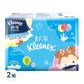 Kleenex 舒潔 迪士尼雲朵系列 旅行包超柔面紙 款式隨機 4包入, 280張, 2組