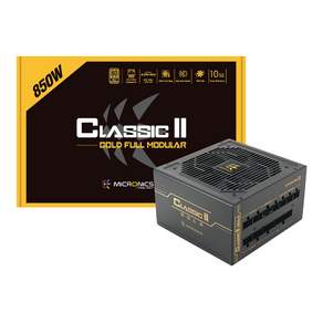 Micronics Classic II 850W 80PLUS GOLD 230V EU 全模塊化 ATX 電源, 單品