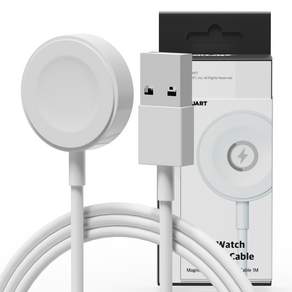Nuart 磁性無線快速充電器 USB 型, 白色