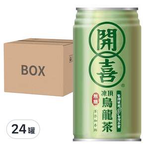 開喜 凍頂烏龍茶 無糖, 318ml, 24罐