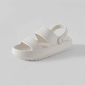 Chaakan Shoes 女款兩用橡膠涼鞋 SDRBR2e108, 大號 (245-250mm), 白色