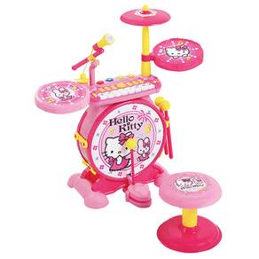 BUNNy LAND YaYa Hello Kitty打鼓+鋼琴聲光音樂玩具組, 混色