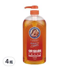 依必朗 抗菌沐浴露 清爽健康, 1L, 4瓶