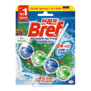 Bref 妙力 Power Active懸掛式馬桶清潔球 松樹香, 50g, 1入