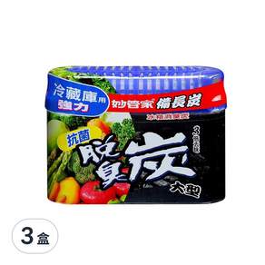 妙管家 冰箱消臭炭, 300g, 3盒