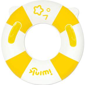 iWINK 充氣扶手游泳圈 65cm, 1個, 太陽黃