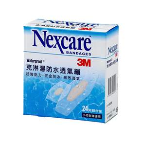 3M Nexcare 防水透氣繃 2.6*5.7cm*16+圓點型*8, 1盒