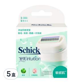 Schick 舒適牌 舒芙仕女除毛刀片 敏感肌, 1入, 5盒