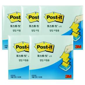 3M Post-it 抽取式便條紙, 蘋果薄荷, 5組