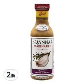 BRIANNAS 烤大蒜和香草烤肉醬, 355ml, 2瓶