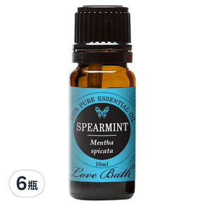 Love Bath Spearmint 芳香精油, 10ml, 6瓶