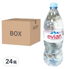 evian 依雲 天然礦泉水, 1000ml, 24瓶