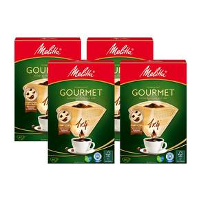 Melitta Gourmet 咖啡過濾器白色 1X4, 80件, 4個