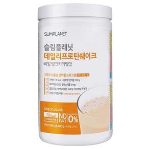 slimplanet 每日植物性蛋白質奶昔沖泡粉 牛奶焦糖口味, 800克, 1個