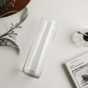 SAMHO GLASS 圓形玻璃花瓶, 透明