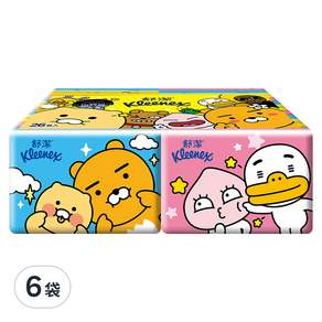 Kleenex 舒潔 Kakao Friends 袖珍面紙, 10張, 26包, 6袋