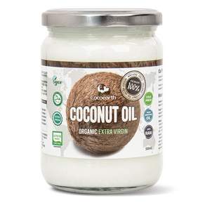 Cocoearth 優質純素特級初榨椰子油, 500ml, 1罐