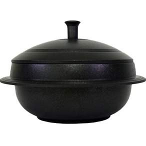 Kitchen-Art 韓國傳統鑄鐵鍋, 黑色, 22厘米