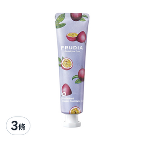 FRUDIA 文青果社 輕盈保濕護手霜 百香果, 30g, 3條