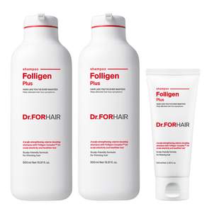 DR.FORHAIR Folligen Plus健髮洗髮精 500ml 2入+100ml, 1組