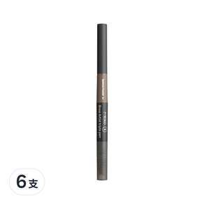 MEKO 眉之藝3D塑型眉粉筆 0.5g, 04灰棕, 6支