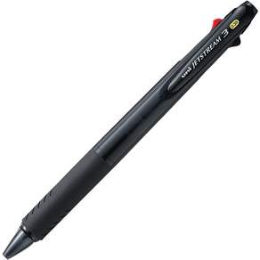 JETSTREAM 三色原子筆 0.38mm SXE3-400-38, 黑色的, 1個
