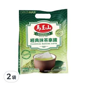 馬玉山 經典抹茶拿鐵, 20g, 16包, 2袋