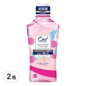 Ora2 愛樂齒 me淨白清新漱口水 蜜桃薄荷, 460ml, 2瓶