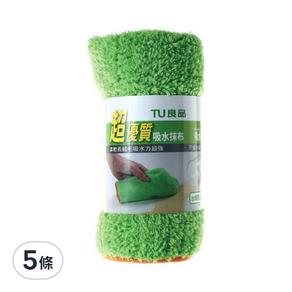 TU良品 超優質吸水抹布, 5條