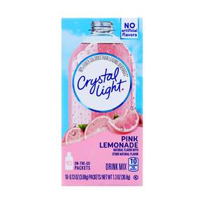 Crystal Light 粉紅檸檬汽水沖泡粉, 3.68g, 10包, 1盒