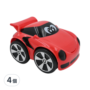 chicco 迷你跑跑迴力車, 紅色, 4個